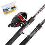 KastKing Brutus SpinCast Fishing Reel Combo, 6'6" M 30 Reel