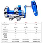 Fishing Jigging Reel Conventional Reels - Lever Drag Saltwater Heavy Duty Deep Ocean Big Game Offshore Round Aluminum Trolling Reel - Saltwater Jigging Fishing Reels JN10R
