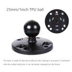 Aluminum 1" Double Ball Mount with Two AMPS Round Plates for Garmin Striker 4, 5.9" Extended Aluminum Alloy Arm,GPS/Fish Finder Mount & T-Bolt for Backup Camera Monitor, Compatible with RAM B Size