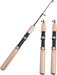 LCE Fishing Rod,Winter Fishing Rods Ice Fishing Rods Pen Pole Lures Fishing Tackle Spinning Casting Hard Rod Without Reel Outdoor Portable Winter Fishing Rod Carbon Hunting and Fishing(75cm)