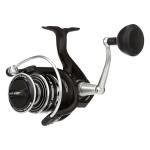 PENN Pursuit IV Inshore Spinning Fishing Reel, Size 3000, HT-100 Front Drag, Max of 12lb, 5 Sealed Stainless Steel Ball Bearing System, Built with Carbon Fiber Drag Washers, Black Silver