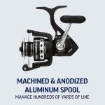 PENN Pursuit IV Inshore Spinning Fishing Reel, Size 3000, HT-100 Front Drag, Max of 12lb, 5 Sealed Stainless Steel Ball Bearing System, Built with Carbon Fiber Drag Washers, Black Silver