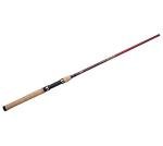 Berkley 7’ Cherrywood HD Spinning Rod, One Piece Spinning Rod, 6-14lb Line Rating, Medium Rod Power, Fast Action, 1/8-3/4 oz. Lure Rating, red