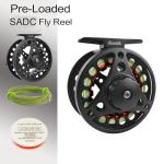 Aventik Extreme Fly Fishing Combo Kit 0/1/2/3/4/5/6 Weight Starter Fly Fishing Rod and Reel Kit Outfit with One Travel Case(6'1'' LW0/1 Fly Rod Kit)