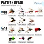 Fly Fishing Flies Assortment Kit Dry Wet Nyphms Tenkara Popper Streamer Woolly Bugger for Trout Bass Salmon Steelhead with Fly Box (100PCS Fishing Flies Kit)