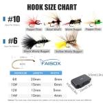 Fly Fishing Flies Assortment Kit Dry Wet Nyphms Tenkara Popper Streamer Woolly Bugger for Trout Bass Salmon Steelhead with Fly Box (100PCS Fishing Flies Kit)