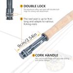 8Fans Fly Fishing Rod and Reel Combos with 4-Sections Portable Fishing Rod and CNC-machined Aluminum Alloy Fly Reel,Fishing Complete Starter Package (9ft 5/6wt)