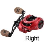 Sougayilang Baitcasting Reels, 8:1 Gear Ratio Fishing Reel with Magnetic Braking System Casting Reel, 9 + 1 Ball Bearings Super Smooth Anti-Corrosion Baitcaster Reel-Right Hand(Red)