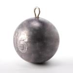 Dr.Fish 5 Pack Cannonball Sinkers Saltwater Lead Fishing Weights Round Ball Sinkers Trolling Downrigger Weights Bottom 1oz