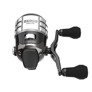 Zebco Delta Spincast Fishing Reel, Size 20 Reel, Right or Left-Hand Retrieve, Pre-Spooled with 6-Pound Zebco Fishing Line, Cool Gray (Clam Packaging)