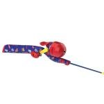 Zebco Youth Superman Floating Spincast Reel and Fishing Rod Combo, 29-Inch Fiberglass Rod, Light Power, Moderate Action, Size 20 Reel, Blue