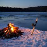 Ice Fishing Rod Combo - Telescopic Fishing Rod, Retractable Winter Fishing Pole, Cold Weather Fishing Rod | Ergonomic Ice Fishing Gear, Portable Rod Combo Suitable for Trout, Walleye and Perch