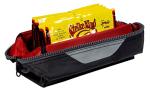 Plano KVD Wormfile Signature Series Speedbag, Small, Black TPE Coated Fabric with Red Interior, Water-Resistant Soft Fishing Storage for Baits & Worms