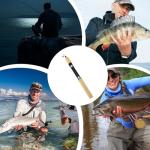 Ice Fishing Rod Combo - Telescopic Fishing Rod, Retractable Winter Fishing Pole, Cold Weather Fishing Rod | Ergonomic Ice Fishing Gear, Portable Rod Combo Suitable for Trout, Walleye and Perch