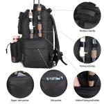 LEOMOO Fishing Tackle Backpack With Rod Holders, 40L Large Backpack for Fishing, Camping, Hiking