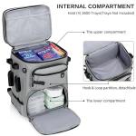 LGAG Fishing Tackle Backpack, Lightweight Waterproof Tackle Box Bag with Rod Holders for Saltwater & Freshwater Fishing, Gear and Equipment Storage, Outdoor Gift for Men