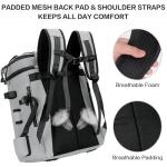 LGAG Fishing Tackle Backpack, Lightweight Waterproof Tackle Box Bag with Rod Holders for Saltwater & Freshwater Fishing, Gear and Equipment Storage, Outdoor Gift for Men