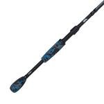 Berkley 7’ AMP Saltwater Spinning Rod, One Piece Inshore Rod, 10-17lb Line Rating, Medium Rod Power, Moderate Action, 1/4-3/4 oz. Lure Rating, Black/Blue