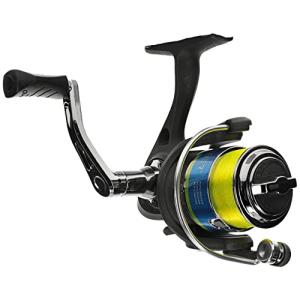Lew's Crappie Thunder Spinning Fishing Reel, 2 Bearing System, Size 100 Reel, 5.1:1 Gear Ratio, Right or Left-Hand Retrieve, Crappie Thunder Green