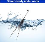 5 Pack Sputnik Sinker Long Tail Surf Fishing Weight Lead 3oz/4oz Saltwater Surf Fishing Catfish Beach Casting Sea Fishing Spider Sinker (4oz)