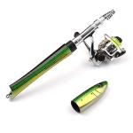 PiscatorZone Pen Fishing Pole 55 Inch Mini Pocket Fishing Rod Travel Fishing Rod Set for Ice Fly Fishing Sea Saltwater Freshwater