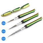 PiscatorZone Pen Fishing Pole 55 Inch Mini Pocket Fishing Rod Travel Fishing Rod Set for Ice Fly Fishing Sea Saltwater Freshwater