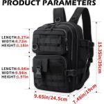 Fishing Backpack Fishing Tackle Storage Bag Fishing Gear and Equipment with Rod Holder Fishing Tackle Shoulder Sling Bag (Black2)