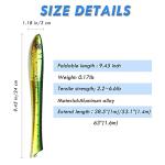PiscatorZone Pen Fishing Pole 55 Inch Mini Pocket Fishing Rod Travel Fishing Rod Set for Ice Fly Fishing Sea Saltwater Freshwater