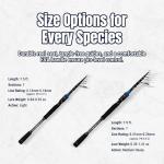 Reaction Tackle Telescopic Spinning Rod - Stream Light - Light Action