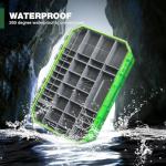 Ghosthor Fishing Tackle Box, Waterproof 3600 and 3700 Tackle Trays, Plastic Tackle Box Organizer with Removable Dividers, Storage Lure Box and Terminal Tackle Storage