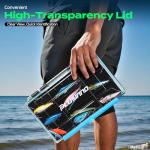 PLUSINNO Tackle Box Organizer, 1/2 Packs Waterproof Tackle Trays, Fishing Tackle Box with Removable Dividers, Fishing Box Tackle Trays and Terminal Tackle Storage