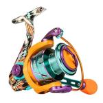 RUNCL Merced II Spinning Reel – 5.2:1 Gear Ratio, Max Drag 22.05 LB, Lightweight, Interchangeable Left/Right Hand, Ideal for Freshwater & Saltwater, Available in 2000, 3000, 4000, 5000 Models