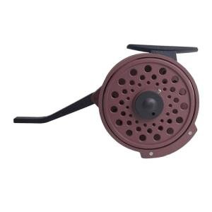 Semi-Automatic Fly Fishing Reel with Drag Adjustment Super Light Rapid Automatic Trigger System Graphite Nymph Fly Rod Reel for Freshwater Trout Fishing (Coffee)
