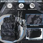 Fishing Tackle Backpack With Rod Holders, 45L Large Tackle Bag & Fishing Tackle Backpack for Fishing, Camping, Hiking,Camouflage