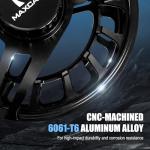Maxcatch AVID PRO Nymph Fly Reel, CNC-Machined Large Arbor Full Frame Fly Fishing Reel for Euro Nymph (Matte Black, 3/5wt)