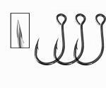Inline Single Hook for Fishing Lure: 50pcs/Box Large Eye Fishing Hooks for Fishing Spoon Topwater Popper Treble Hook Replacement Size 8