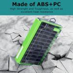 Lsnisni Fishing Waterproof Tackle Box, 3600 Tackle Tray Storage, Hyperseal and Transparent, Terminal Tackle Organizer Box with Removable Dividers, Plastic Lure Box - Green