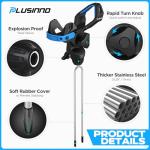 PLUSINNO 1/2/4 Pack Fishing Rod Holder for Ground, Upgraded Rod Holders for Bank Fishing, 360 Degree Adjustable Fishing Rod Holder Equipment, Fishing Gear Gifts for Men.