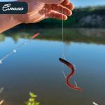 Luroad Aberdeen Sea Fishing Hooks, Large Barbed Aberdeen Hooks, Long Shank and Wide Gape Size 1#, 1/0, 2/0, 3/0, Light Fishing Hooks High Carbon Steel (1/0)