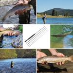 MASTER LOGIC Stealth Fly Fishing Rod Combo Starter Kit, 30T Carbon Fiber Graphite Fly Rods with Die-cast Aluminum Reel and Fly Fishing Accessories(7FT 3/4WT 4PCS)