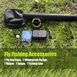 Master Logic Fly Fishing Rod and Reel Combo Starter Kit with Lightweight Fly Box Case & Fishing Flies and Die Cast Aluminum Reel, Carrying Case and Accessories, Fly Fishing Complete Starter Package