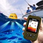 LUCKY Wireless Handheld Fish Finders Boat Wired Transducer Fishing Finder Sensor Sonar Waterproof Portable Depth Finders for Ice Fishing Sea Fishing Kayak