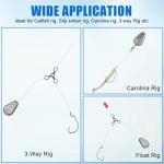 No Roll Sinker Fishing Weights,Flat Inline Sinkers Weights No Snag Slip Sinkers Saltwater Surf Fishing Weights Gear Tackle for Catfish Rig