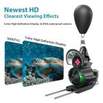 FourQ Underwater Fishing Camera,Fishing Camera Ice vexilar Fish find 4.3inch Hd LCD Display Underwater W/ 5000mah Li-Battery,65ft Cable and 12pcs Ir Lights for Boat Lake Kayak Ice Fishing (65FT)