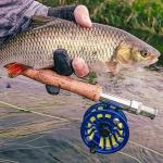 Raprance Fly Fishing Reel,CNC-Machined Aluminum Alloy Fly Reel Large Arbor Fly Reel, 3/4, 5/6, 7/8 wt Blue(5/6wt)