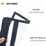 KASTONG 2 Layer Water-resistant Fishing Bait PVC Clear Storage Bag BaitShield Tackle Bag Storage for Bait Tackle Lures Soft Plastics and Fishing Gear Large Capacity 2 Size (1Pc Medium+1Pc Large)