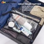 KASTONG 2 Layer Water-resistant Fishing Bait PVC Clear Storage Bag BaitShield Tackle Bag Storage for Bait Tackle Lures Soft Plastics and Fishing Gear Large Capacity 2 Size (1Pc Medium+1Pc Large)