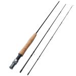Bigchub 3-Piece Portable Carbon Fiber Fly Fishing Rod, 6 ft, 0/1wt, Fast Action, Lightweight for Freshwater Stream Travel