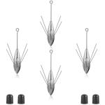 Long Tail Surf Casting Fishing Weight Sinker Lead Sinkers for Saltwater Fishing Gear Tackle Sinkers Fishing Weight Fishing Equipment (3oz - 4pcs)