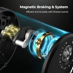 Piscifun Chaos Pro Baitcasting Fishing Reel, CNC Machined Aluminum Body Round Catfish Reel with 25LB Max Drag, Trolling Reel with Level Wind & Magnetic Braking for Lake & Saltwater, Gold, Right Hand